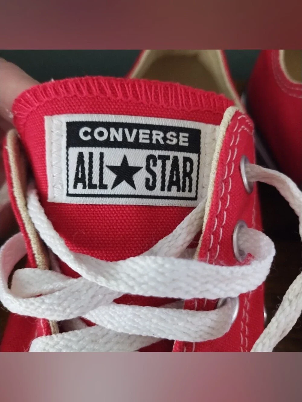 Converse Chuck Taylor All Star Low Top Red Sneakers Unisex Sz M 5 W 7 Shoes